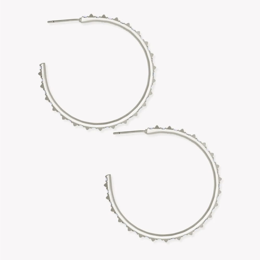 Kendra Scott Veronica hoop earrings in silver